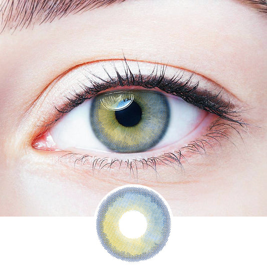 Little Earth Blue colored contact lenses