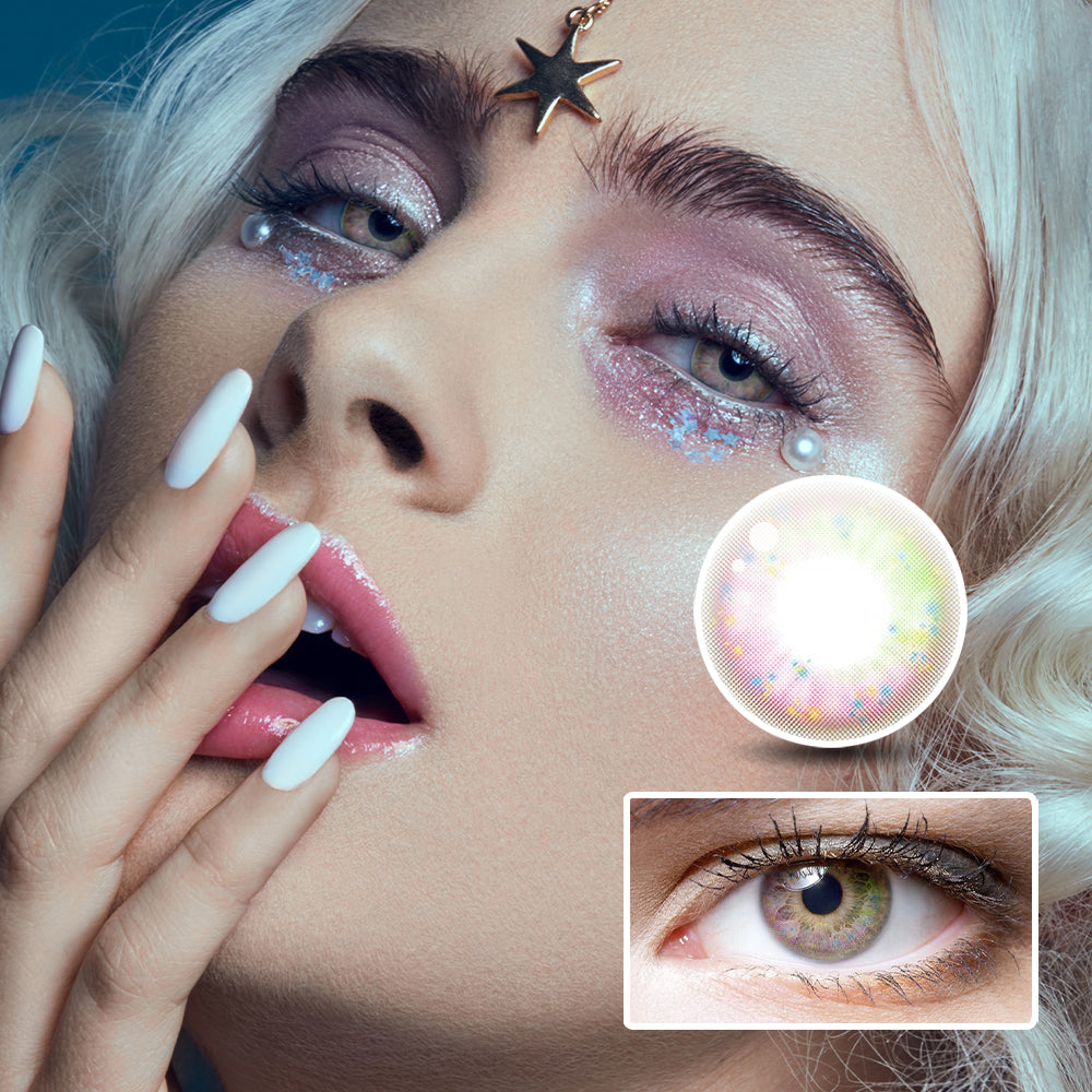 Summer Pollen Purple | Moxielens Aurora Veil Colored Contacts -- Aurora Veil colored contacts | Moxielens