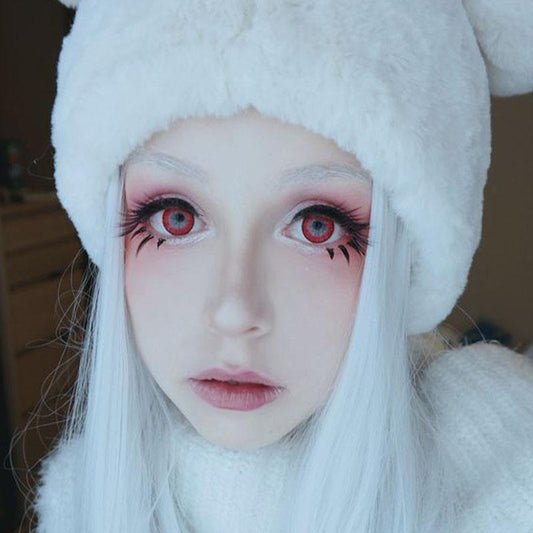 cosplay cute girl with red eyes (12 months) colored contact lenses