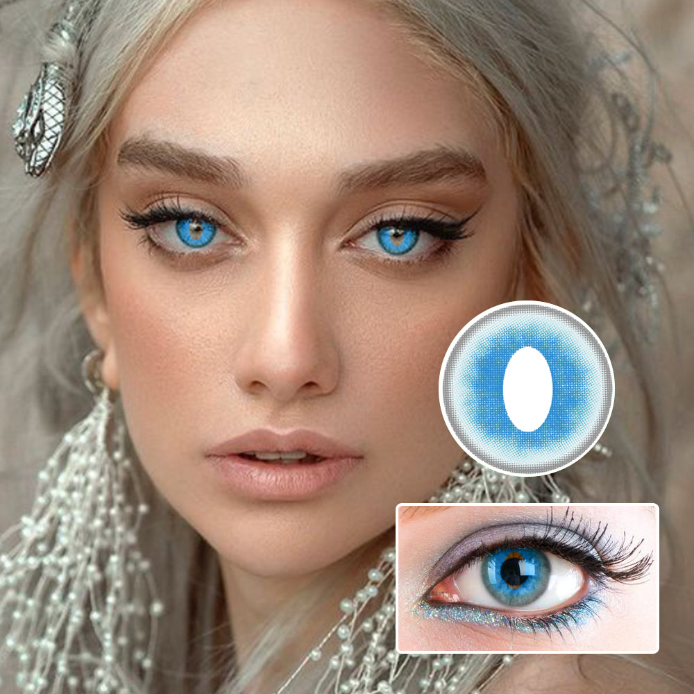 Translucent Blue | Moxielens Ocean Mist Colored Contacts -- Ocean Mist colored contacts | Moxielens