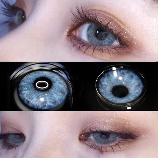 Natural blue petals (12 months) contact lens colored contact lenses