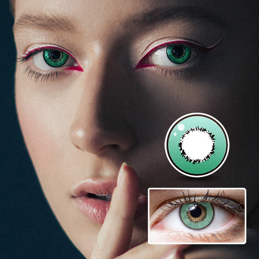 Harajuku Storm Green colored contact lenses