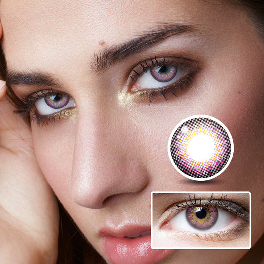 Puff Powder colored contact lenses
