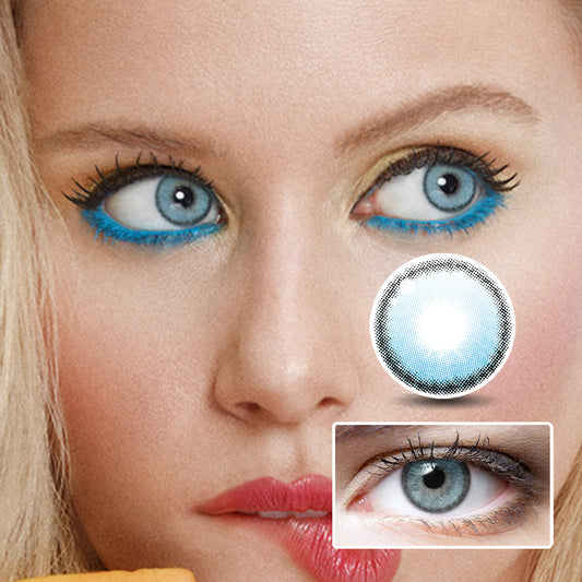 Li Misty Blue colored contact lenses