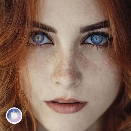 Galaxy Starry Sky. Purple (12 months) colored contact lenses