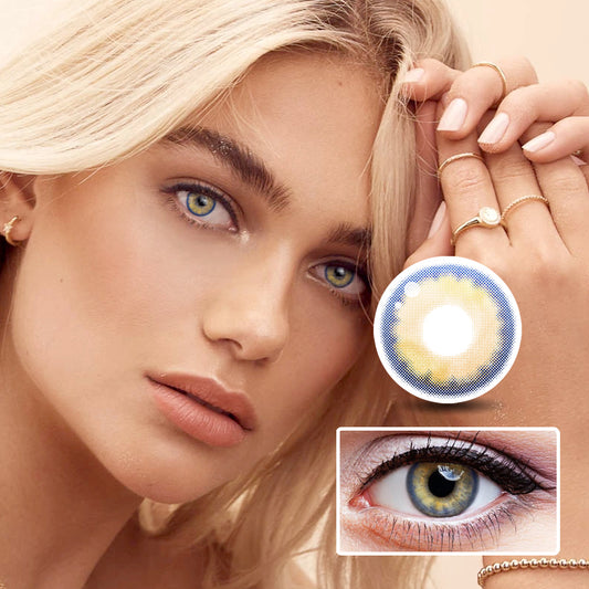 Naked Yellow colored contact lenses
