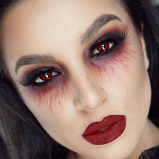 cosplay blood red (12 months) colored contact lenses