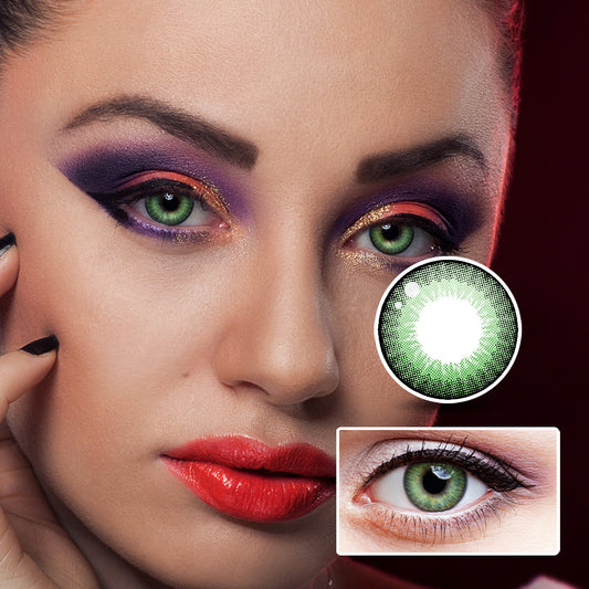 Honey Nut Green | Moxielens Botanical Haze Colored Contacts -- Botanical Haze colored contacts | Moxielens