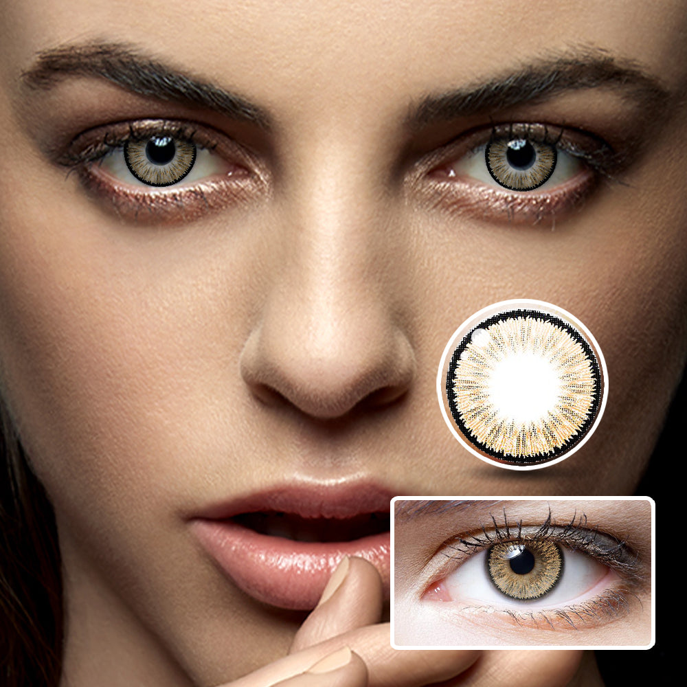 Summer Fluorescent Brown | Moxielens Earth Glow Colored Contacts -- Earth Glow colored contacts | Moxielens