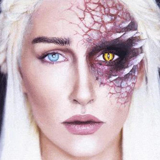 cosplay devil right eye (12 months) contact lens colored contact lenses