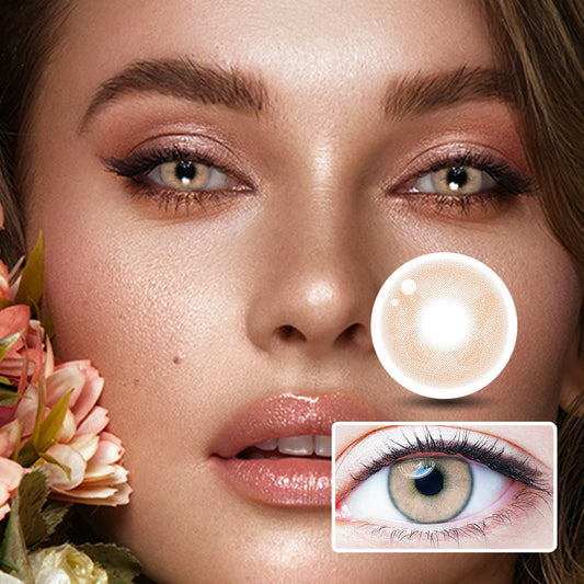 Hidden Butterfly Brown | Moxielens Earth Glow Colored Contacts -- Earth Glow colored contacts | Moxielens