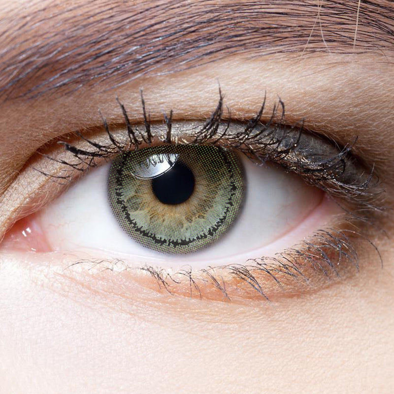 Tear Green | Moxielens Botanical Haze Colored Contacts -- Botanical Haze colored contacts | Moxielens
