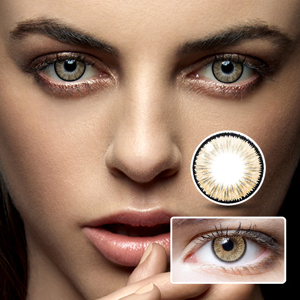 Summer Fluorescent Brown | Moxielens Earth Glow Colored Contacts -- Earth Glow colored contacts | Moxielens