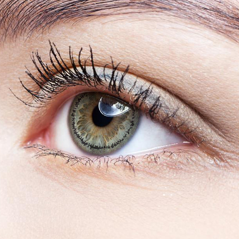 Tear Green | Moxielens Botanical Haze Colored Contacts -- Botanical Haze colored contacts | Moxielens