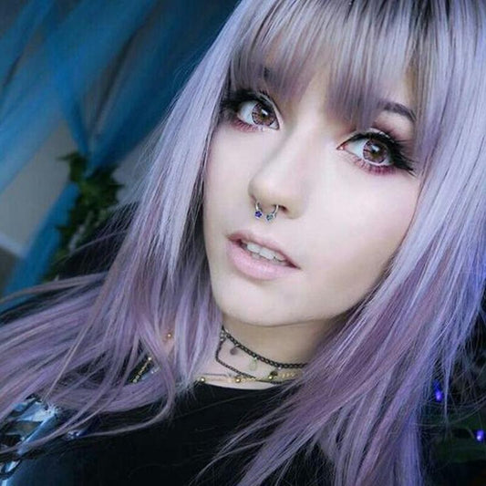 Daily pink pattern color eyes (12 months) colored contact lenses