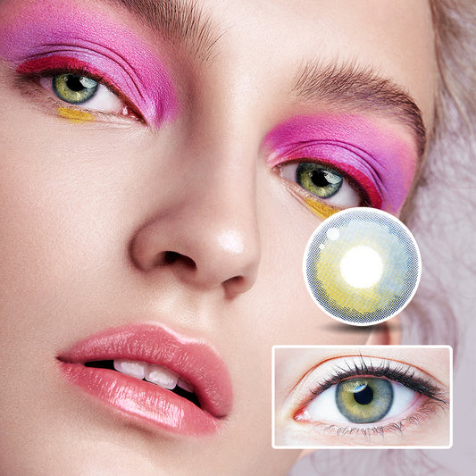 Little Earth Blue colored contact lenses