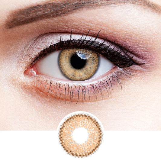 Russian Girl Brown colored contact lenses