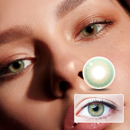 Basil Leaf Green | Moxielens Botanical Haze Colored Contacts ??Botanical Haze colored contacts | Moxielens