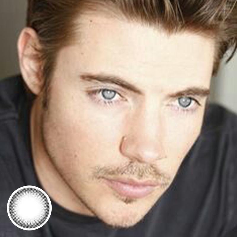 Men's light gray color contacts colored contact lenses