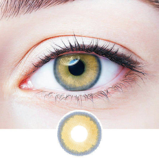 Little Green Orange colored contact lenses