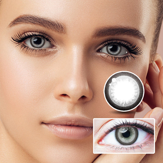 Donalds Grey colored contact lenses