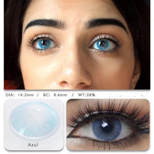 Hidrocor Azul (12 Month) colored contact lenses