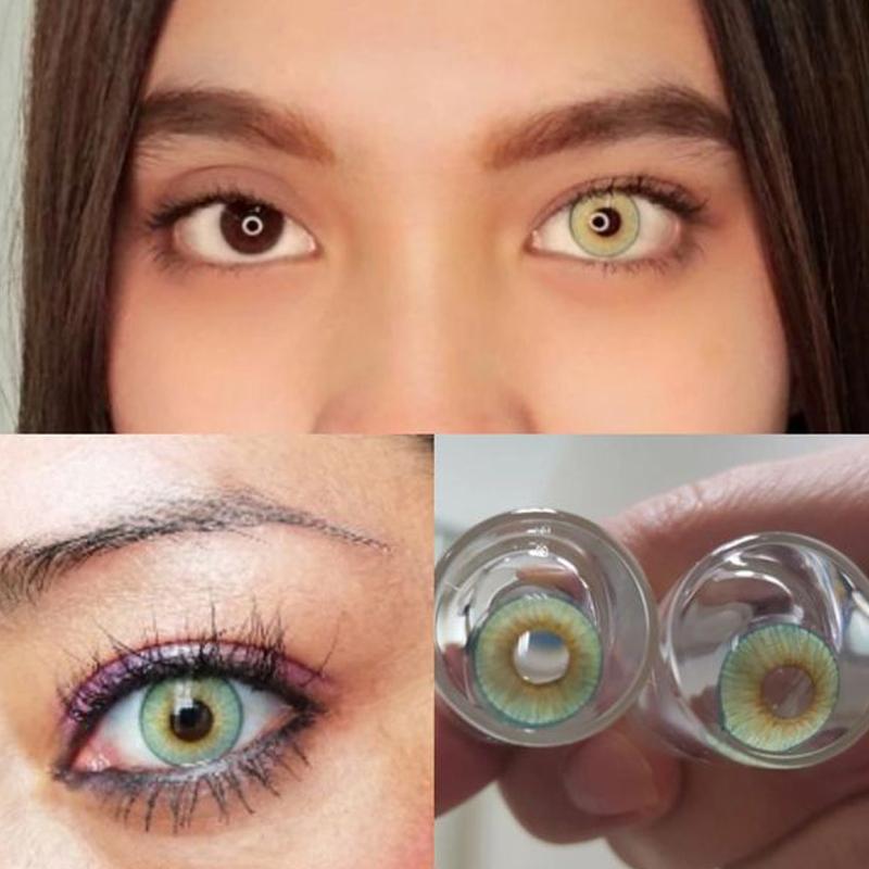 Big Eye Candy Blue Green (12 months) colored contact lenses