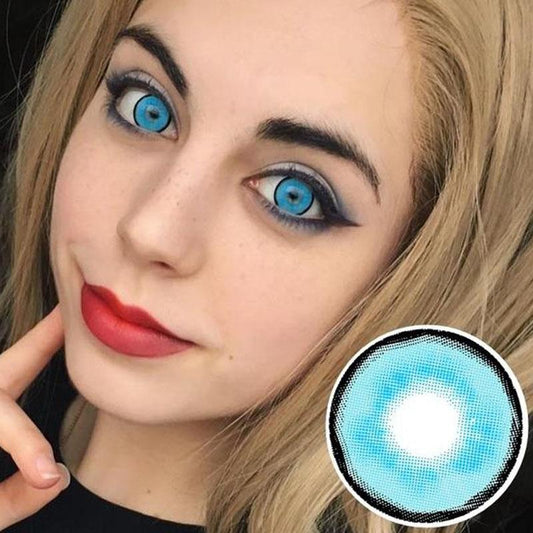 COSPLAY Angel Girl Bright Blue Eyes (12 months) colored contact lenses