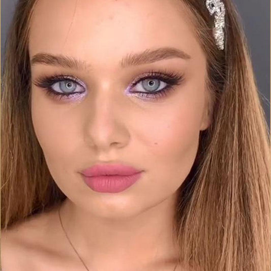 Natural light gray contact lenses (12 months) colored contact lenses