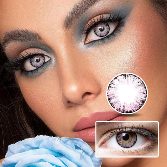 Ice pollen colored contact lenses