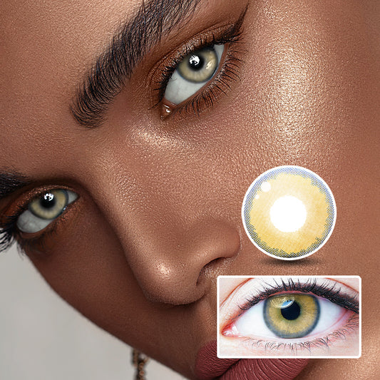 Little Green Orange colored contact lenses