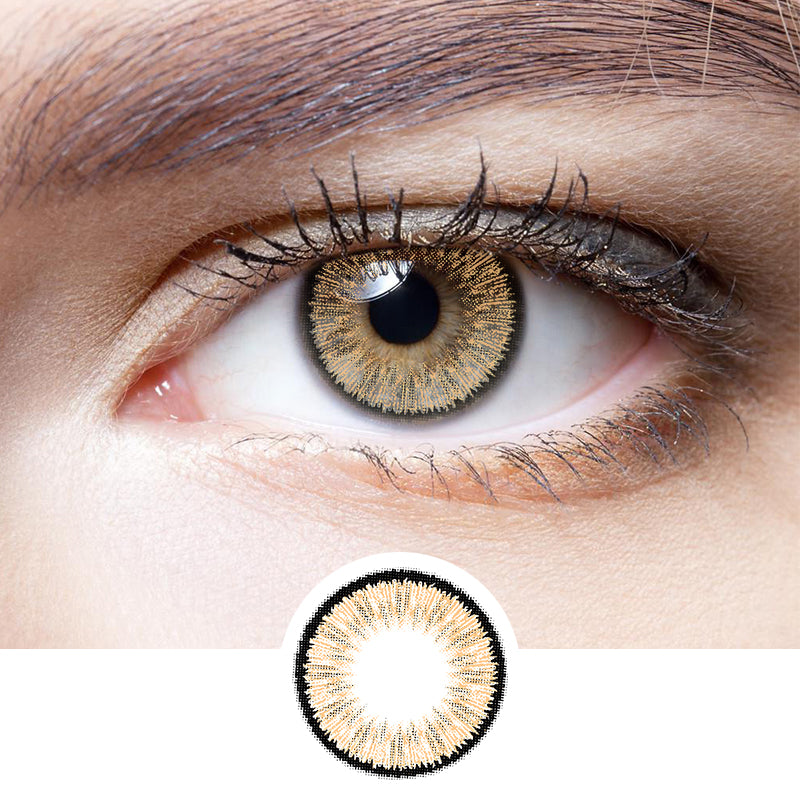 Summer Fluorescent Brown | Moxielens Earth Glow Colored Contacts -- Earth Glow colored contacts | Moxielens