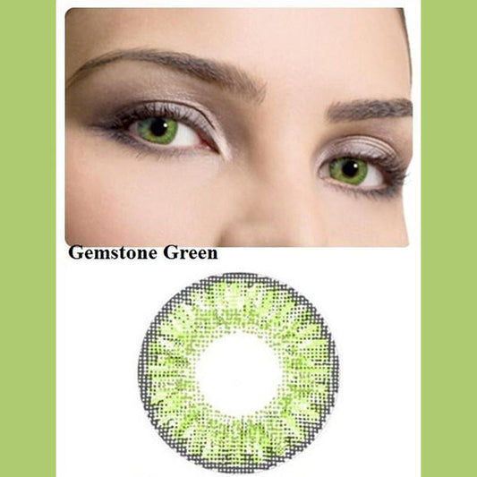 Natural gemstone green (12 months) colored contact lenses