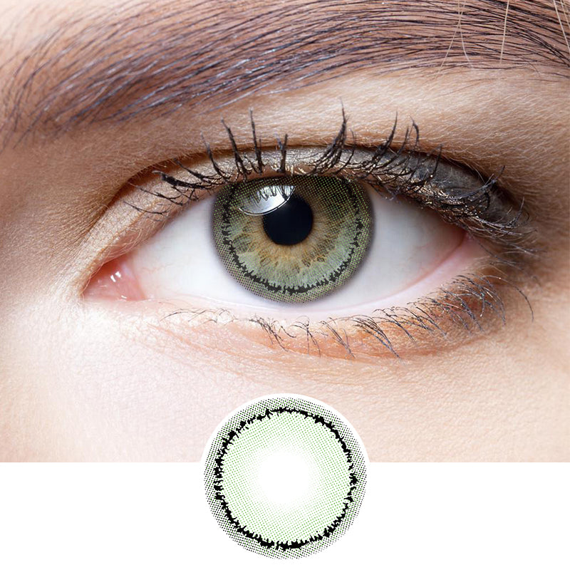 Tear Green | Moxielens Botanical Haze Colored Contacts -- Botanical Haze colored contacts | Moxielens